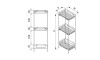Organizador De Pie Triple 23-c
