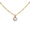 Dije Flor-Oro bajo-Piedra Zirconia-CP8541 conpiedra