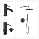 Juego De Griferia Incluye Lavatorio Bajo,Bidet Y Ducha Embutida 000