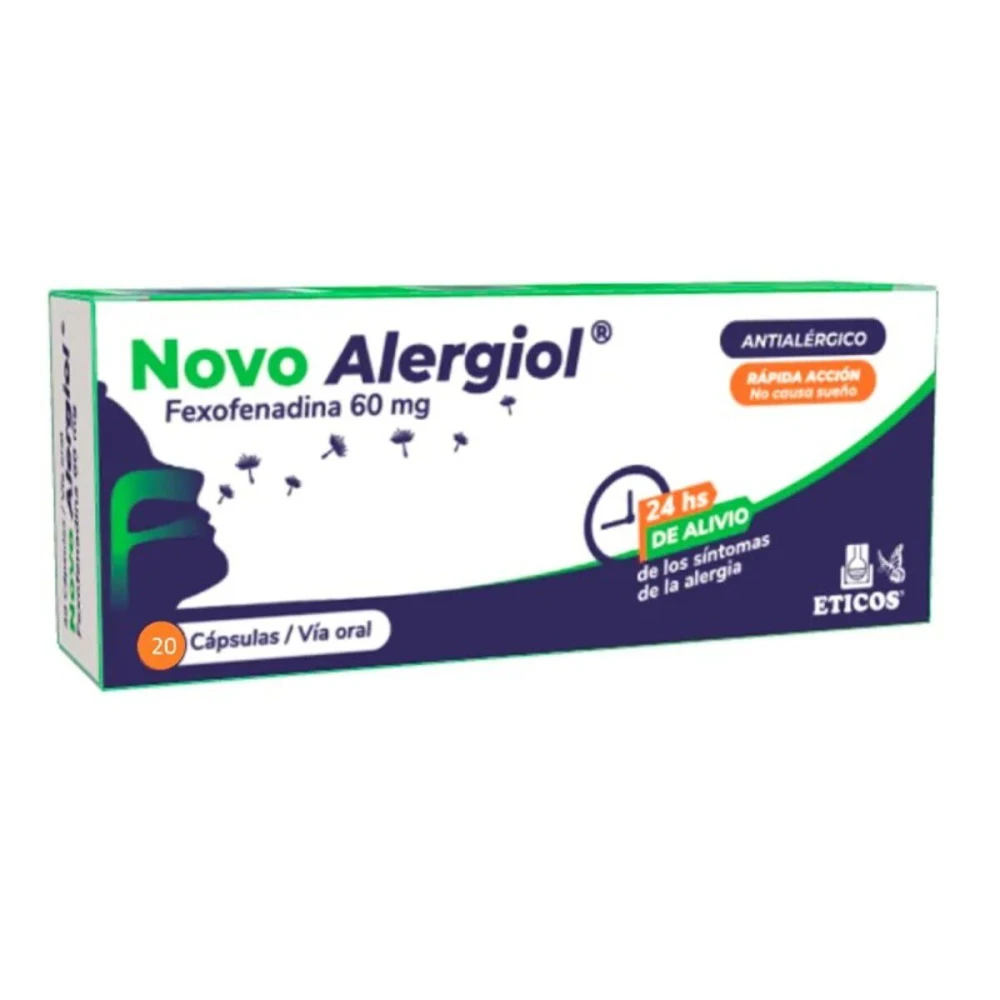 NOVO ALERGIOL 60 MG. CJ X 20 CAPS.