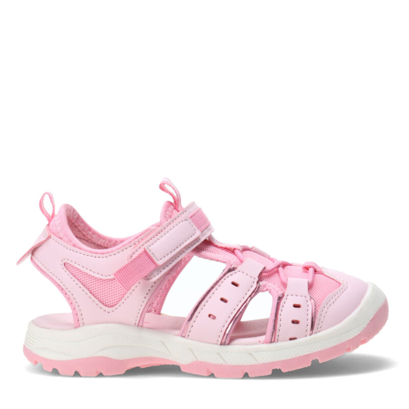 Sandalias Infantiles Croco Kids DEPI deportiva con puntera cerrada Rosado