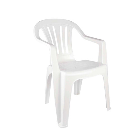 Silla MOR PlÃ¡stica Bela Vista con Apoya Brazo Blanca