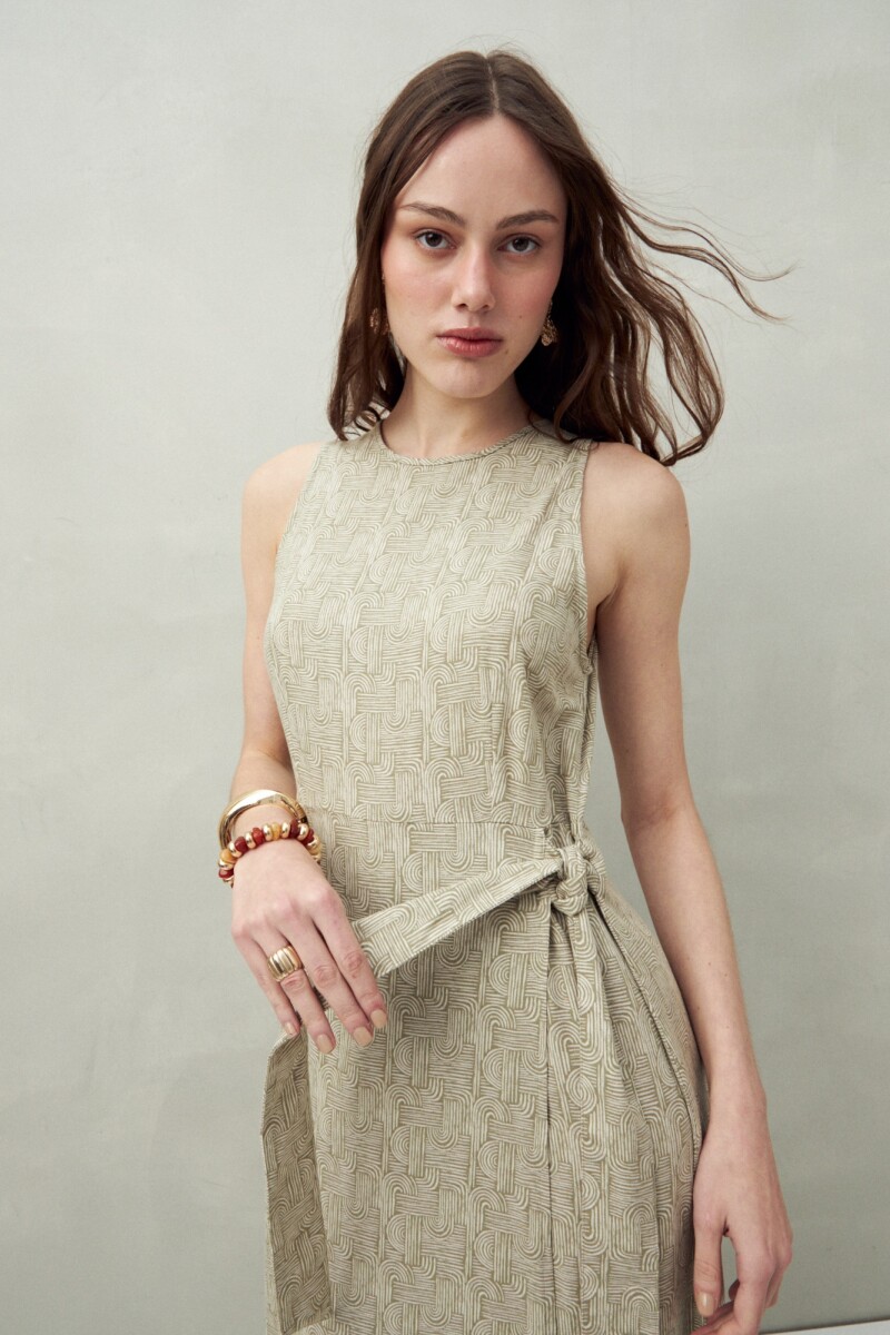 VESTIDO LAGARDE Hueso