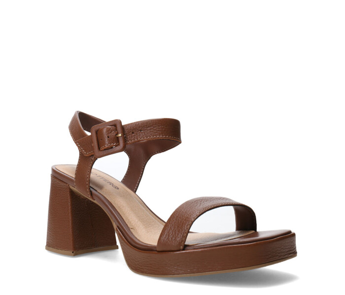 Sandalias de Mujer Bottero Taco Marrón Café
