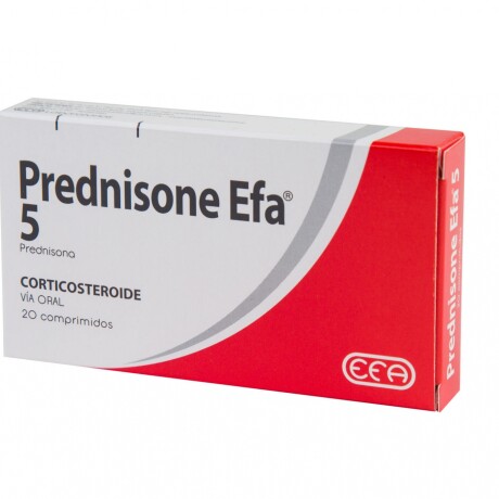 Prednisone EFA 5mg 20 Comprimidos Prednisone EFA 5mg 20 Comprimidos