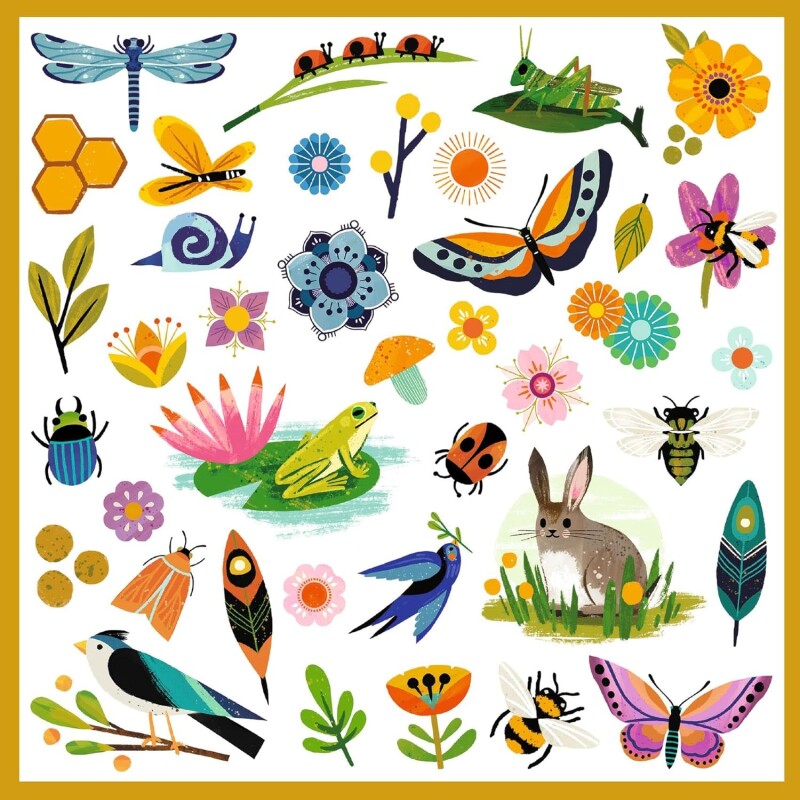 Set de 160 stickers La naturaleza