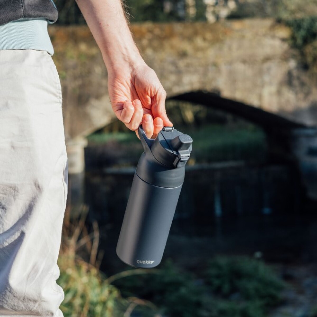 Botella Quokka doble pared 700ml - azul 