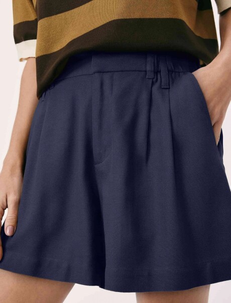 SHORT RECTO AZUL