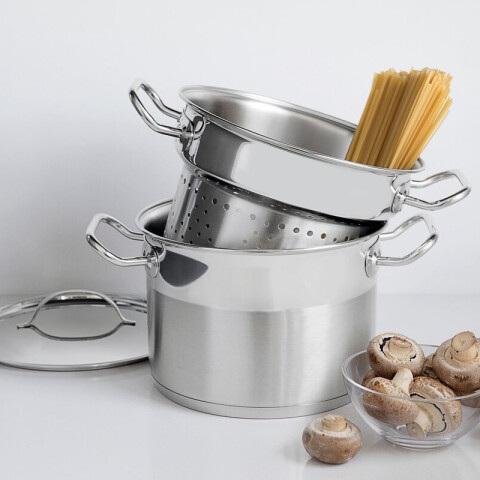 Juego Cozi-pasta Ø20 cm. con tapa "Profesional" -TRAMONTINA TF1797