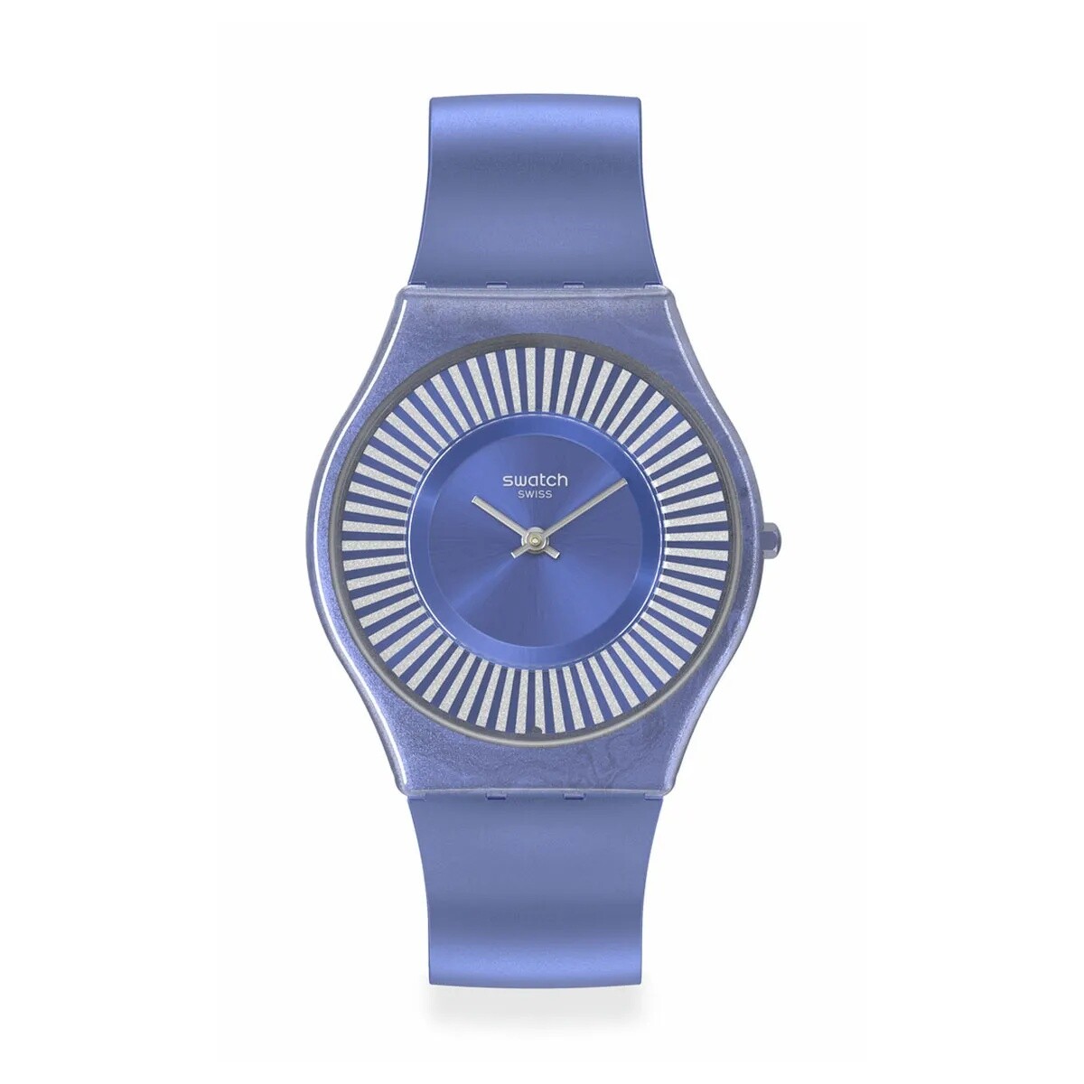Reloj Swatch SS08N110 Metro Deco de silicona - Azul 