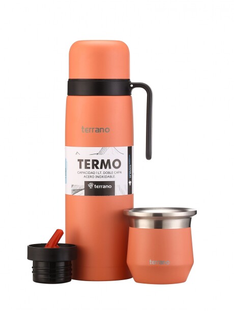 Kit Termo Manija Rigida + Mate Flap Coral