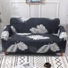 Funda sillón 2 cuerpos estampada Hojas Grises