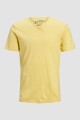 Camiseta Split Cuello "v" Lemon Drop