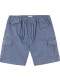 Pantalon Cargo Corto Con Cinturilla Elastica Azul Claro