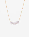 Cadena Corta con Dije Con Dijes Collar Con Dije Corazones Acrílico - Dorado
