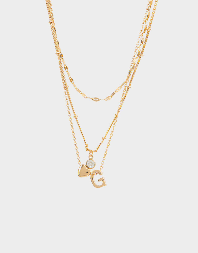Collares Cortos De inicial Collar Corto De Inicial "g" - Dorado