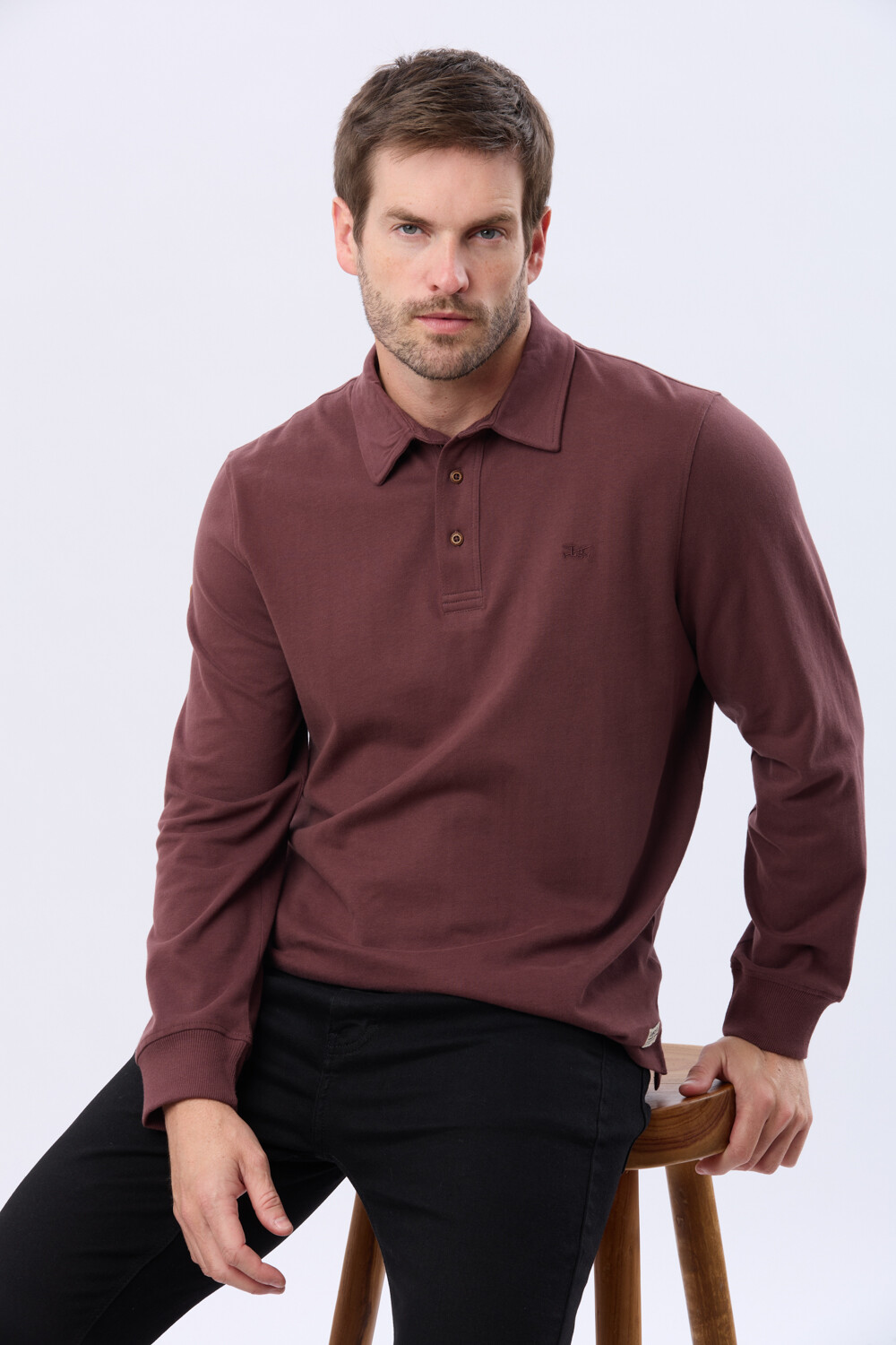 REMERA POLO DE ALGODON Bordo