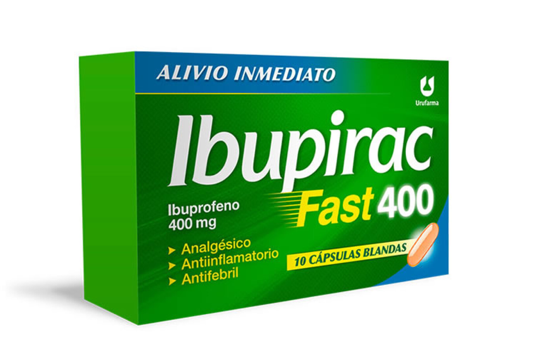 Ibupirac Fast 400 mg 10 Cápsulas Blandas | Analgésico de Acción Rápida