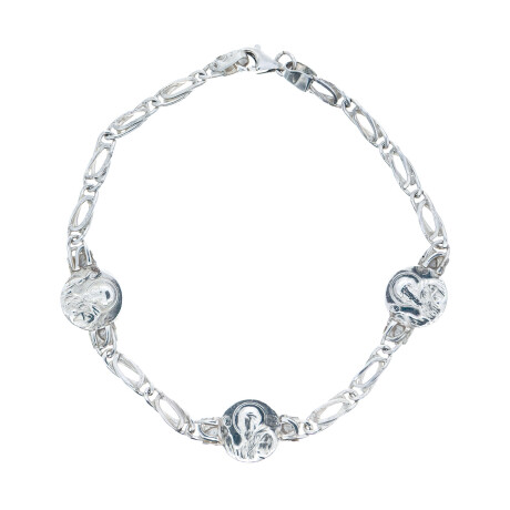 Pulsera de Plata 925 y double SAN BENITO Pulsera de Plata 925 y double SAN BENITO