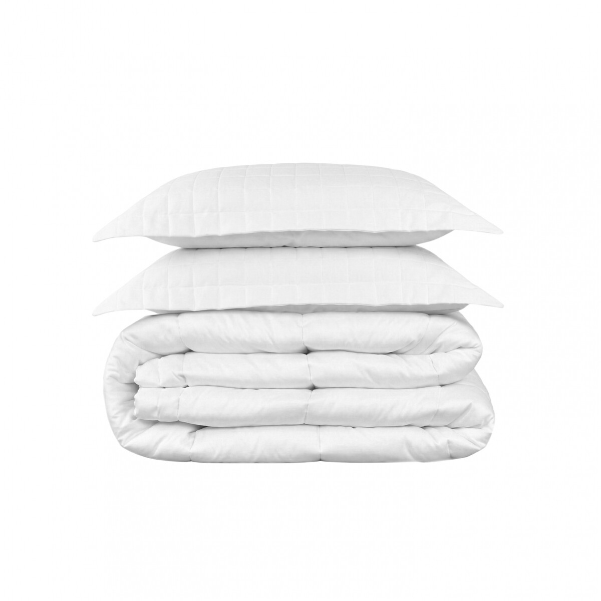 Acolchado mas Fundas 2 plazas - Finezza 400 hilos - Blanco 