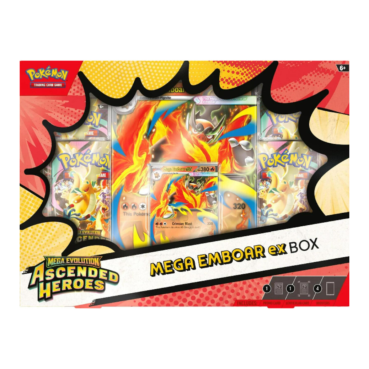 Pokemon - Mega Evolution - Ascended Heroes - Ex Box Case - Mega Emboar 