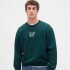 CORP LOGO CREW TROPIC GREEN