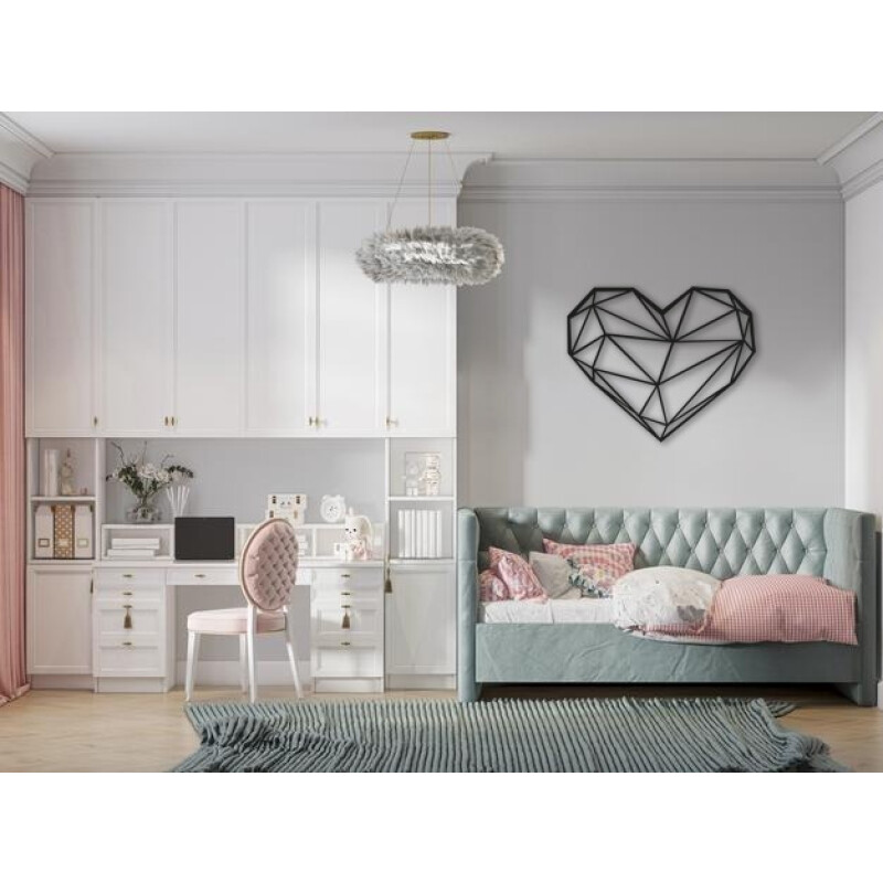 Cuadro Organizador Madera Calada Corazón 53 X 53 Cm Cuadro Organizador Madera Calada Corazón 53 X 53 Cm