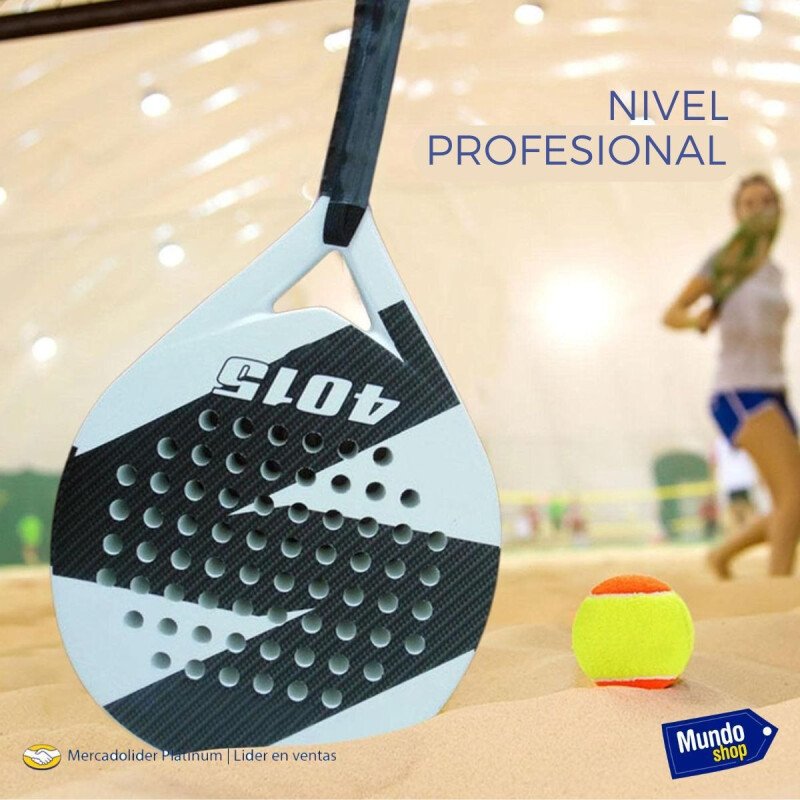 Raqueta De Tenis De Playa, Pádel De Tenis Profesional Blanco