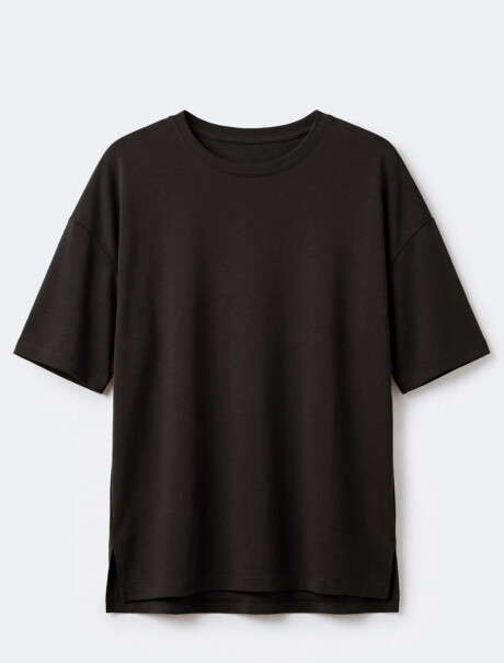 CAMISETA MANGA CORTA - NEGRO NEGRO