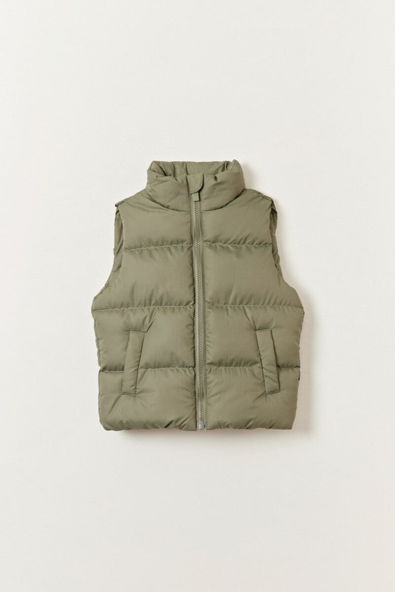 Chaleco capitoneado - Verde Pastel 