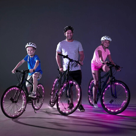 Tira Cinta De Luces LED Neón Para Ruedas De Bicicleta Rosa