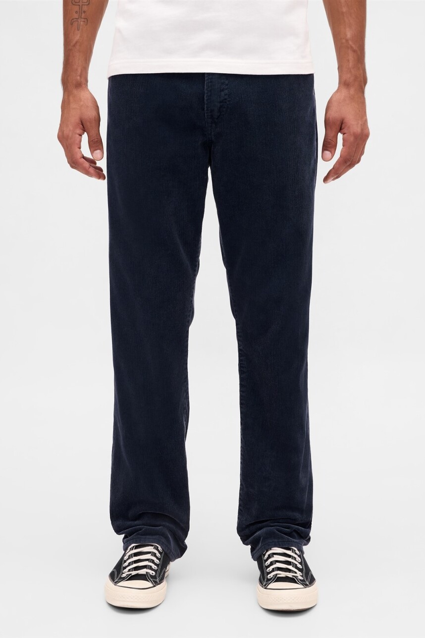 Pantalón De Pana Straight Hombre True Navy V2