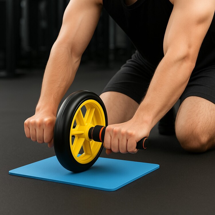 RUEDA PARA ABDOMINALES CON RULEMANES MULTICOLOR