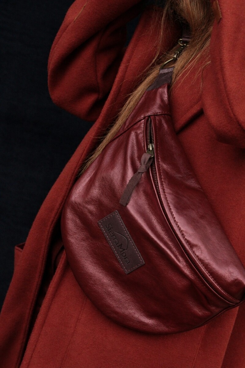Leather Fanny Pack - Caramel 