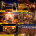 Luces Colgantes G40 Para Exteriores Con 25 Bombillas Led Inastillables GUIRNALDA LUCES VINTAGE ERP1357 G40