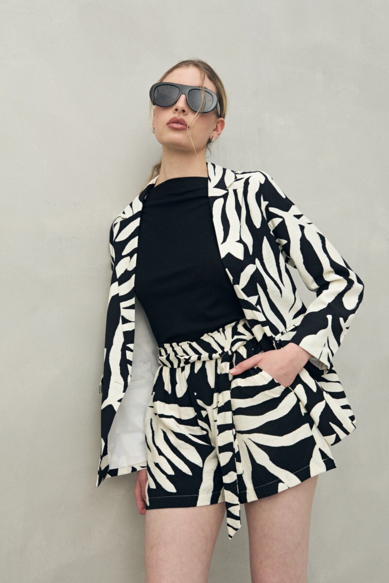 SHORT SUSANA Negro/Crudo