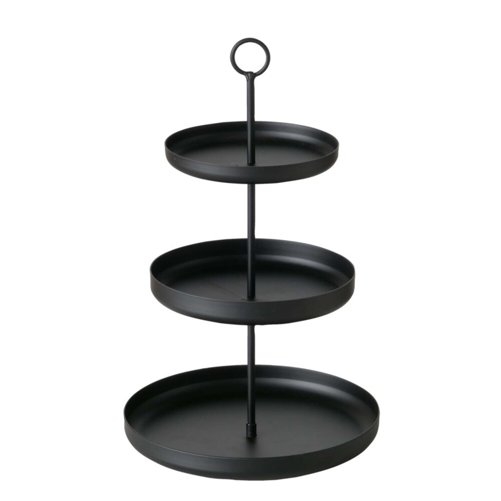 SOPORTE 3 NIVELES METAL NEGRO 2049378