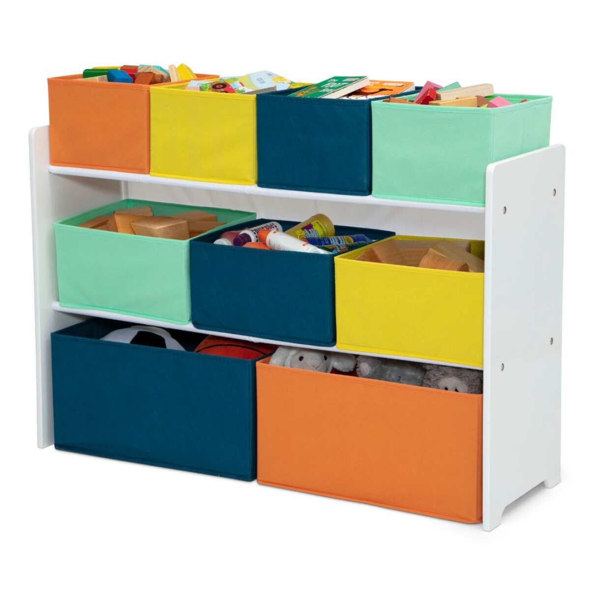Organizador Infantil Extra Grande de 9 Contenedores - MULTICOLOR 