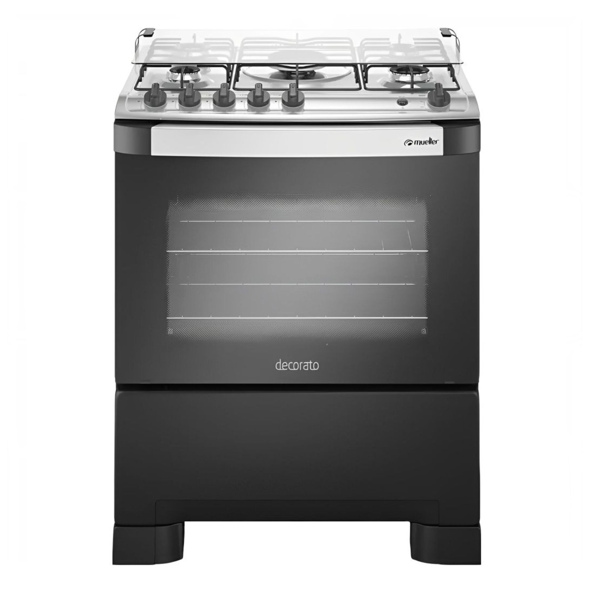Cocina Mueller Decoratto 5 Hornallas Negro