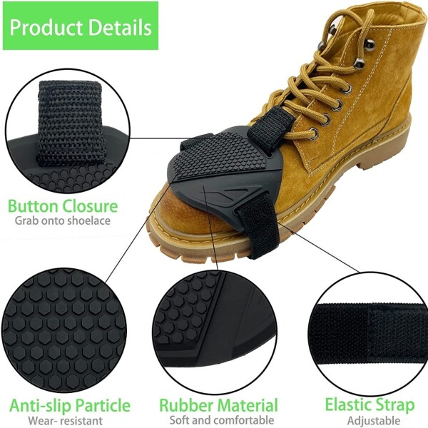 Protector Botas Championes Moto Pedal De Cambios Ajustable Protector Botas Championes Moto Pedal De Cambios Ajustable