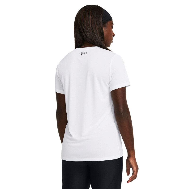 REMERA UA TECH SSC SOLID Mujer 1384231-100 Blanco