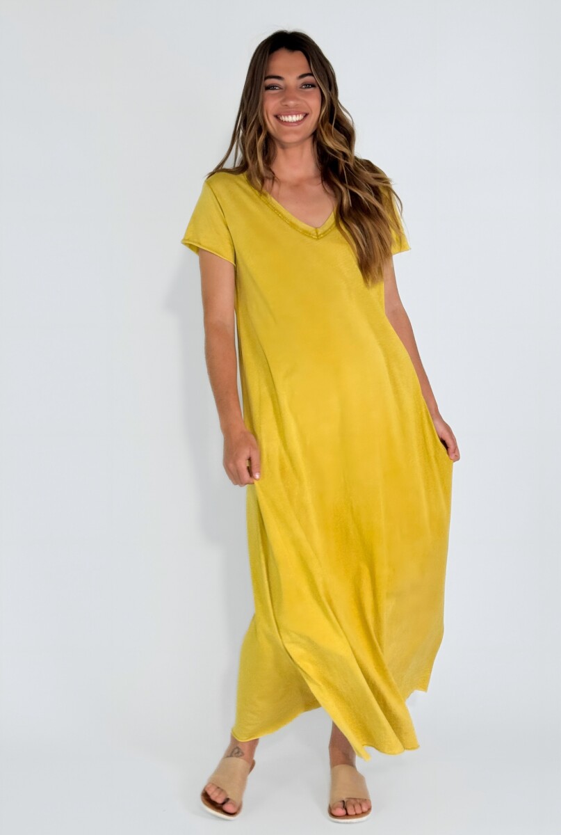 VESTIDO NAVARRA - AMARILLO 