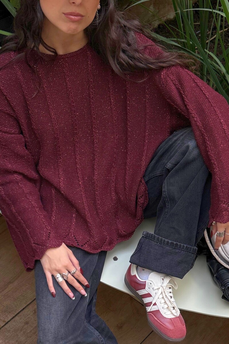 Sweater Calia - Bordó 