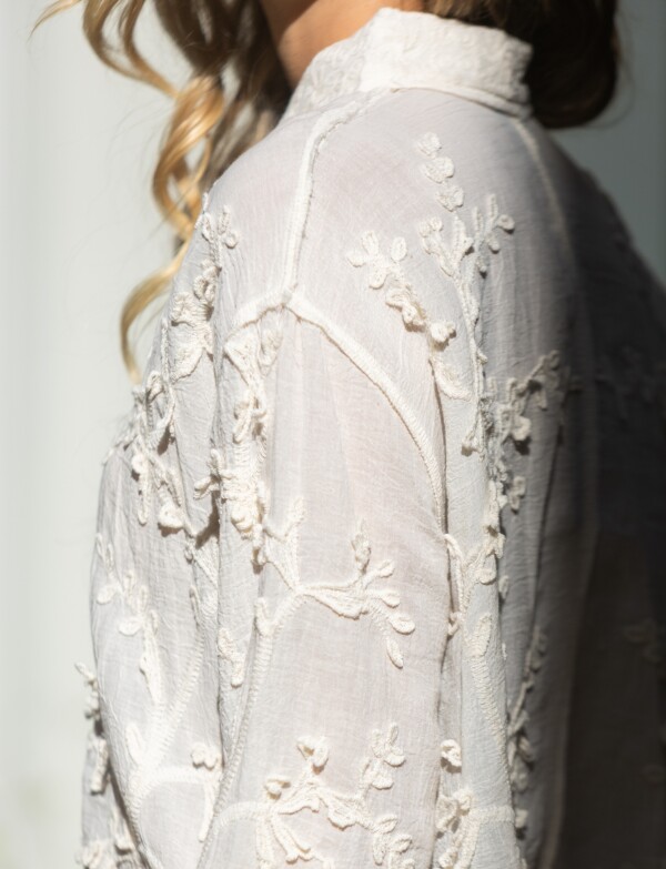 Camisa Crochet BEIGE