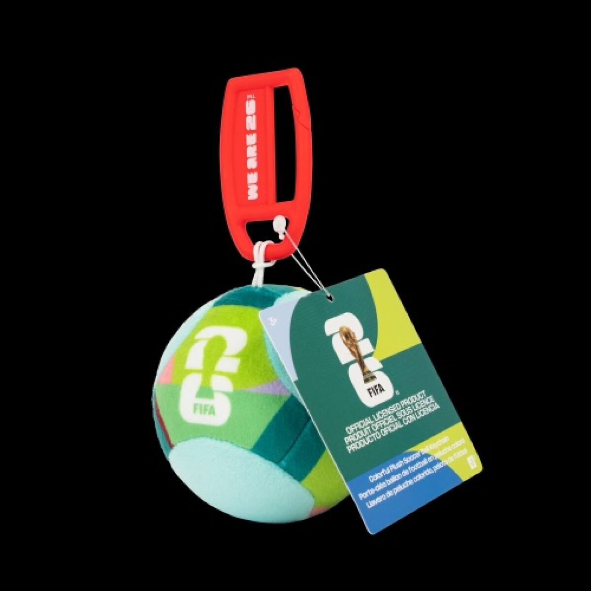 LLAVERO FIFA PELOTA PLUSH 3" - VERDE 