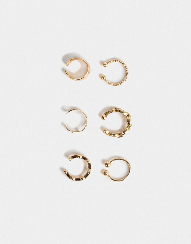 Bijou Cuff De metal Set De Earcuff De Metal - Dorado
