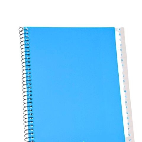 CUADERNO CON INDICE DALI 72 HOJAS COLOR AZUL