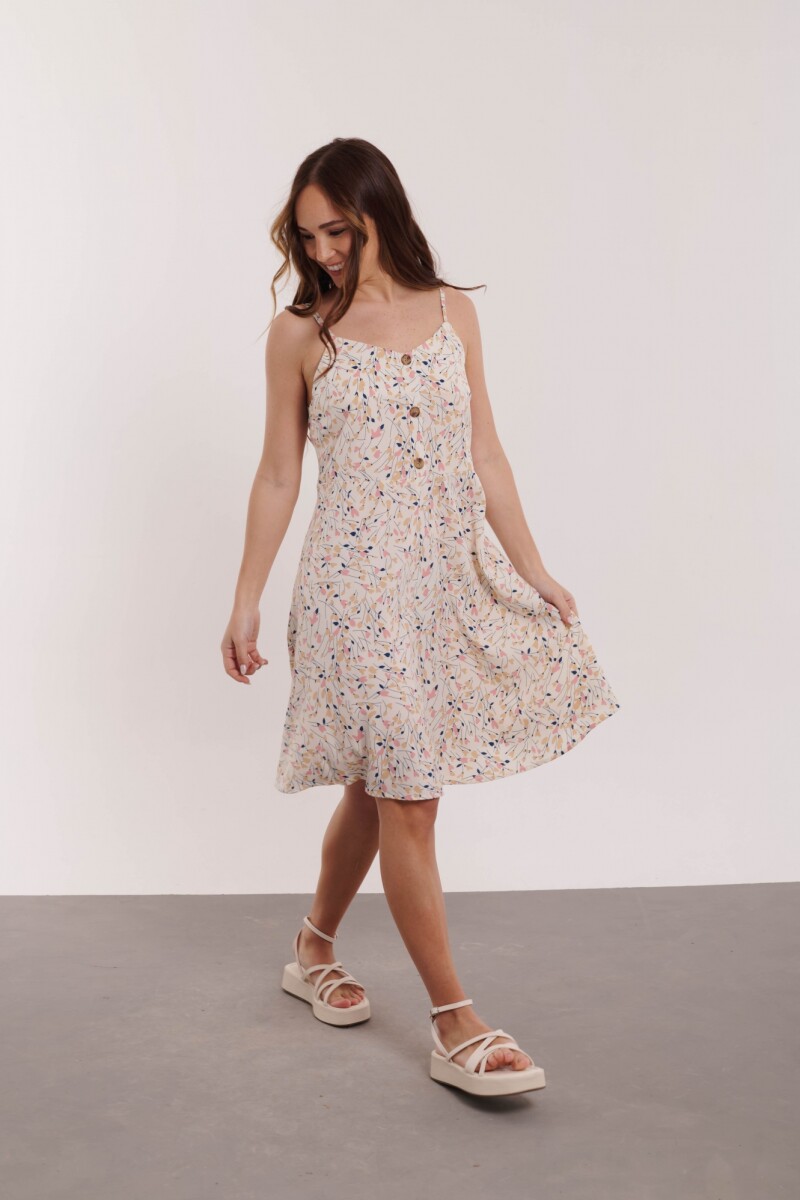 VESTIDO SURI ESTAMPADO FLORES ROSA