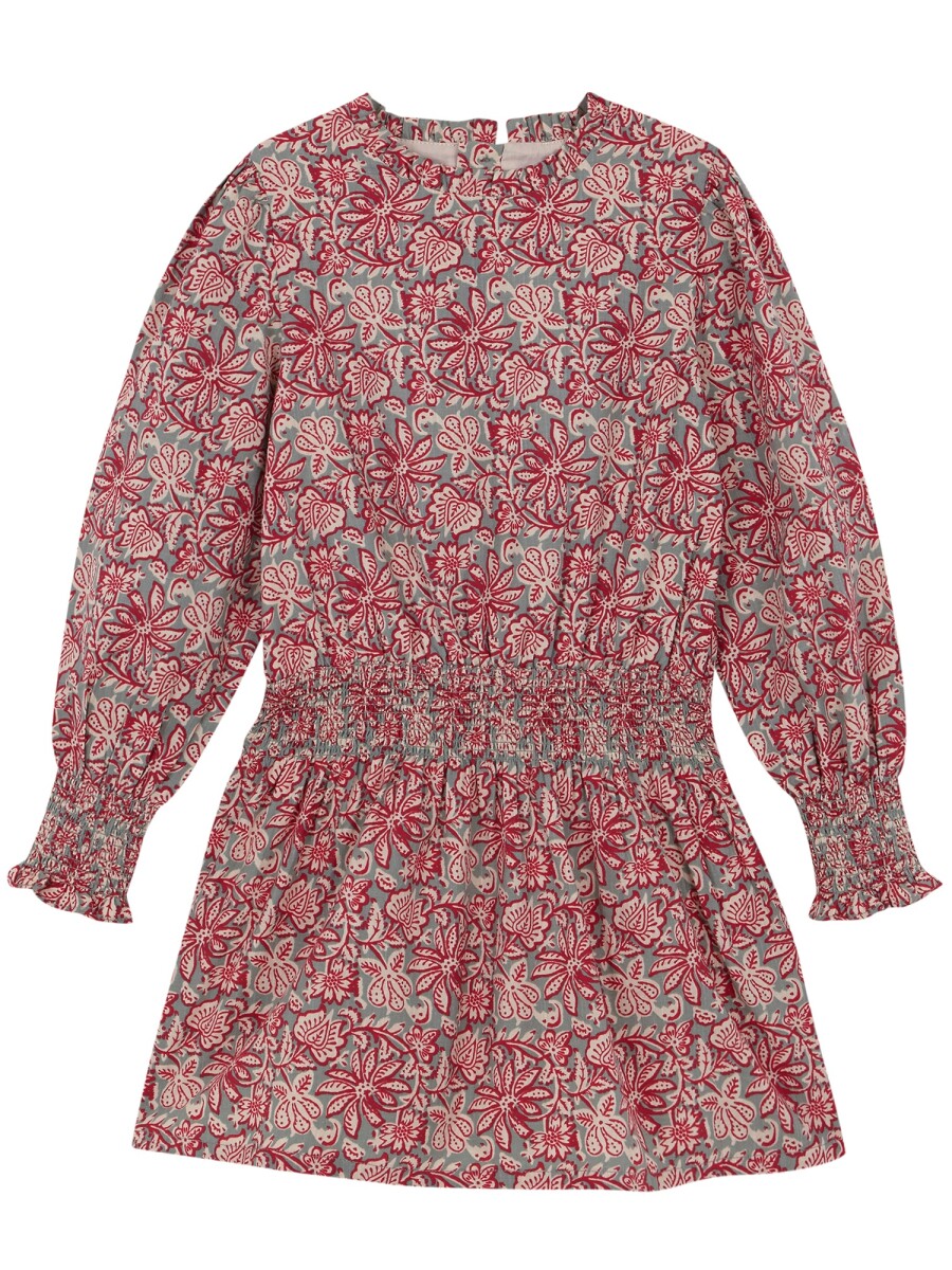 Vestido Flor India Verde Oscuro