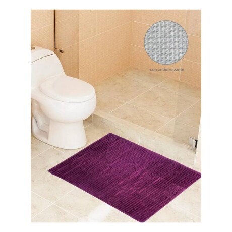 Alfombra de Baño Rectangular Antideslizante 40x60cm en Poliéster Bordó Alfombra de Baño Rectangular Antideslizante 40x60cm en Poliéster Bordó